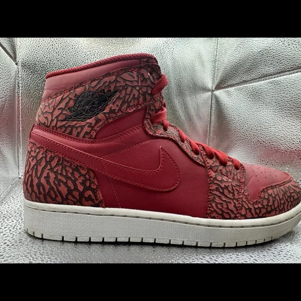 RARE 🚀 Size 11.5 - Nike‎ Air Jordan 1 One Retro High Red Elephant 839115-600